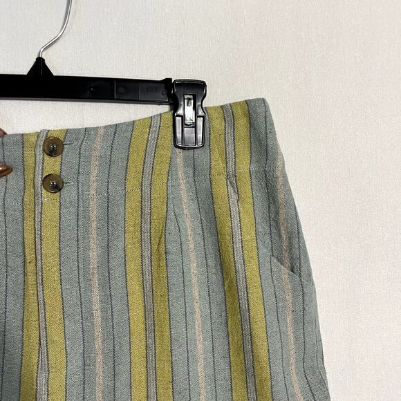 Soft Surroundings Linen Women's Striped Palazzo Pants - Size 14‎ - Picture 4 of 10